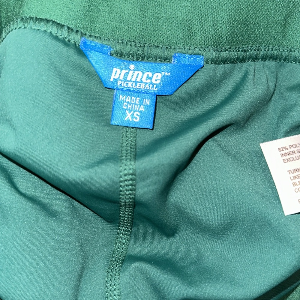 Prince x Target pickleball collection green pleated skirt skort S M L - Picture 6 of 11